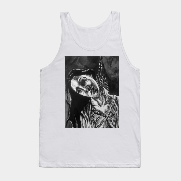 Haunting Of Hill House - Bent Neck Lady portrait (original) Tank Top by StagArtStudios